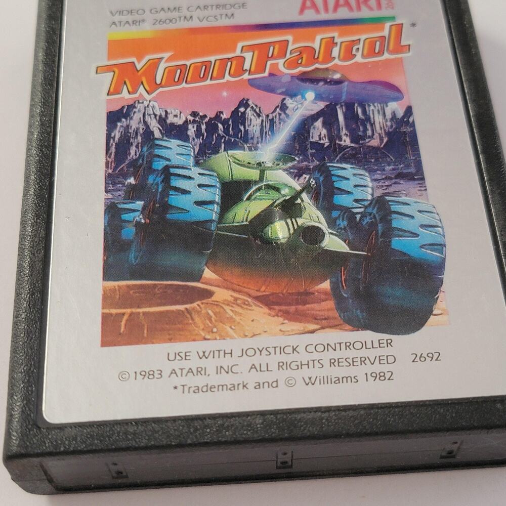 Moon Patrol Atari 2600 Game Cartridge Only 1983 Atari Arcade Shooter NTSC